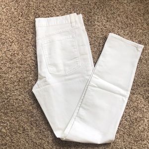 Jcrew white toothpick jeans